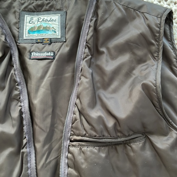 vintage chocolate brown liner E. Rhodes - Picture 5 of 9